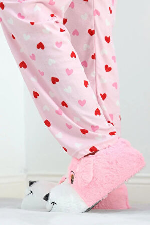 Çiçek 160-26 Termal Köpek Figürlü Panduf 36-40