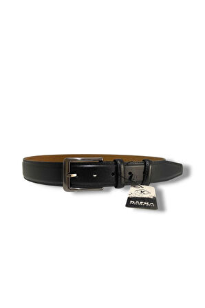 Kafka K100-26 Hakiki Deri Dikişli Erkek Kemer 125 Cm