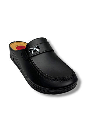 Serra 1503-26 Deri Anatomik Taban Kadın Terlik