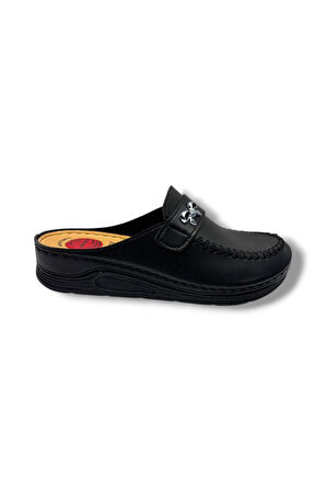 Serra 1503-26 Deri Anatomik Taban Kadın Terlik