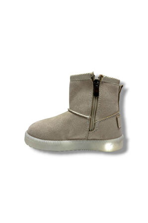 Arzen Bebe 630P-26 Süet Deri Işıklı Anatomik Kız Çocuk Bot 26-30