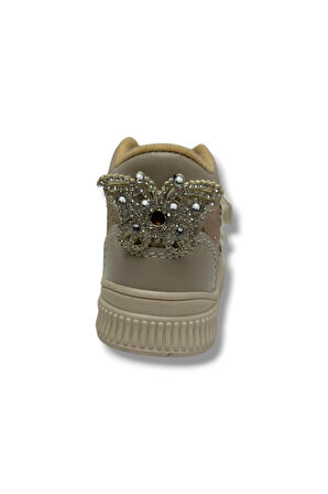 Arzen Bebe 650-26 Simli Deri Sıcak Astar Anatomik Çift Cırtlı Kız Çocuk Bot 22-25