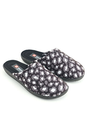 Gezer 16418-26 Leopar Desenli Termal Ev Terlik 36-40