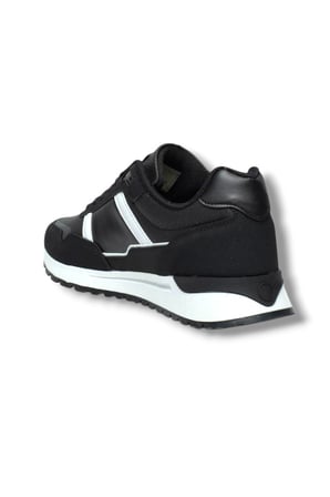 Jagulep Stone 8508-26 Cilt Deri Anatomik Sneaker Siyah Beyaz 36-40