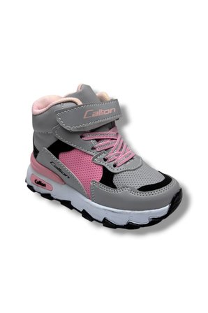 Callion 053-26 Deri Kürklü Patik Çocuk Spor Ayakkabı Buz Pembe Siyah 31-35