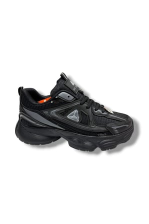 Marco Jamper 2411-26 Cilt Deri Anorak Anatomik Sneaker Siyah Gümüş 36-40
