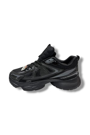 Marco Jamper 2411-26 Cilt Deri Anorak Anatomik Sneaker Siyah Gümüş 36-40
