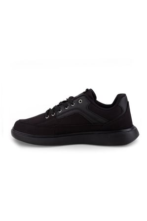 Carrano 1157-26 Dayanıklı Tekstil Anatomik Erkek Sneaker Sade Siyah