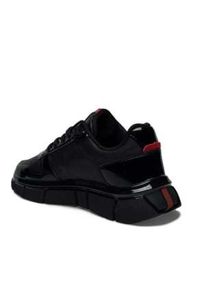 Solazer 062-26 Cilt Deri Rugan Karışımlı Anatomik Taban Erkek Sneaker