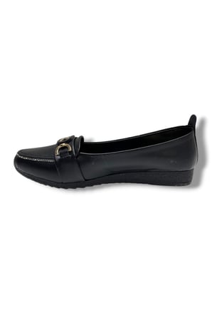 C-Shoes 3077-26 Cilt Taşlı Elips Toka Anatomik Kadın Babet