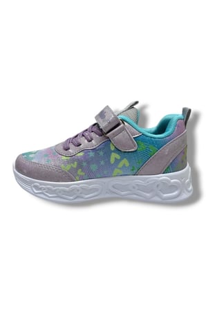 Ndrops 032-26 Anorak Rugan Yıldızlı Anatomik Kız Çocuk Sneaker Buz Turkuaz 31-35