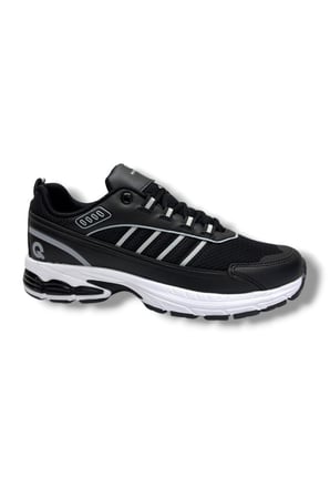 Best Of 2056-26 Anorak Deri Anatomik Erkek Sneaker Siyah Beyaz