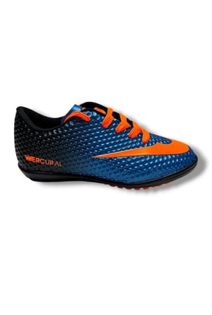 Walked 401-26 Çocuk Halı Saha Ayakkabı Mavi Turuncu 31-35