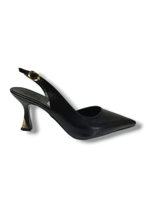 C-Shoes BÇ93-26 Yıkama Cilt İnce Topuk Arkası Açık Kadın Stiletto (8cm)