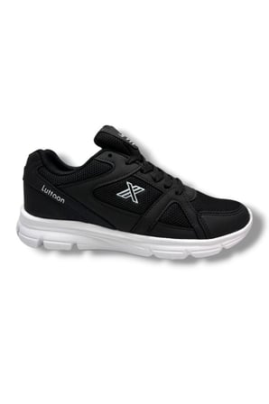 Luttoon 251-26 Anorak Deri Anatomik Sneaker Siyah Beyaz 36-39