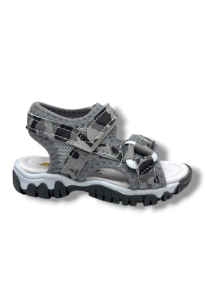 Arzen Bebe 226-26 Cırtlı Kamuflaj Desenli Anatomik Erkek Çocuk Sandalet 22-25
