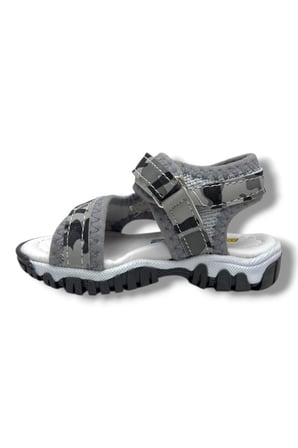 Arzen Bebe 226-26 Cırtlı Kamuflaj Desenli Anatomik Erkek Çocuk Sandalet 22-25