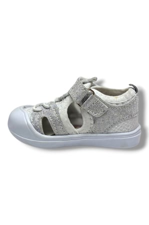 Arzen Bebe 232-26 Anatomik Simli Cırtlı Kız Çocuk Sandalet 19-23