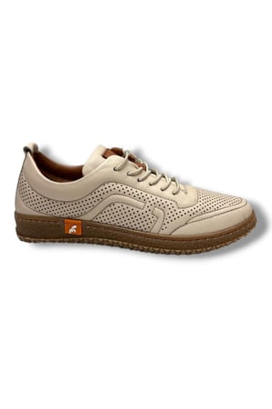 Malawi 3630-26 Hakiki Deri Lazerli Ultra Soft Anatomik Casual Kadın Ayakkabı