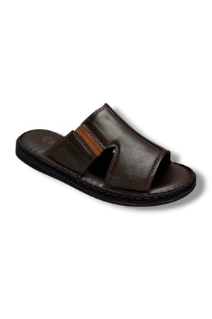 Cakgo 163-26 Hakiki Deri Ultra Soft Geniş Bant Anatomik Erkek Terlik 40-47