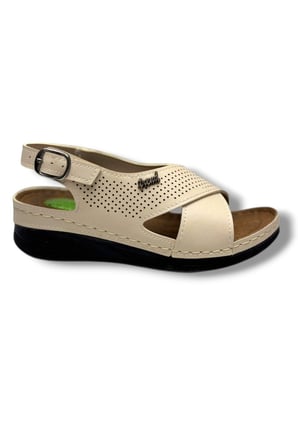 Royal Poli 780-26 Cilt Ultra Soft Jel Taban Anatomik Kadın Sandalet