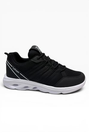 Luttoon 4138-26 Anorak Fashıon Kadın Sneaker Siyah Beyaz 36-39