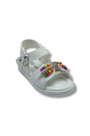 Butiqe 1810-26 Simli Renkli Boncuk Taşli Anatomik Kız Çocuk Sandalet 22-25