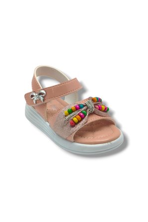 Butiqe 1810-26 Simli Renkli Boncuk Taşli Anatomik Kız Çocuk Sandalet 26-30