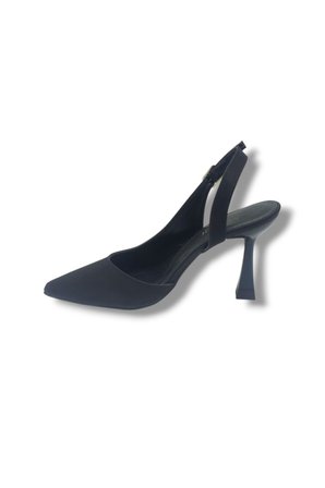 Mengi 693-26 Parlak Saten Arkası Açık Kadın Stiletto(8,5cm)