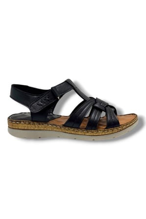 Ellanor S-050-26 Hakiki Deri Anatomik Taban Kadın Sandalet