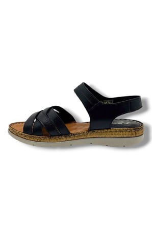Ellanor S-414-26 Hakiki Deri Çapraz Bant Anatomik Kadın Sandalet