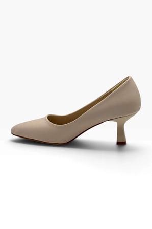 C-Shoes BJ249-26 Cilt Deri Orta Boy Topuklu Kadın Stiletto