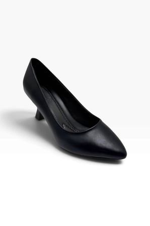 C-Shoes BJ249-26 Cilt Deri Orta Boy Topuklu Kadın Stiletto