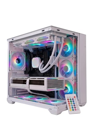 GA-Deluxe White RX 9060 XT 8GB Ryzen 9 9900X 16GB DDR5 512GB M.2 Sıvı Soğutmalı 27" Monitörlü Beyaz Masaüstü Oyuncu Bilgisayarı Seti