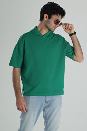 Kapüşonlu Fakir Kol T-Shirt