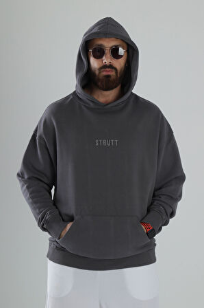 Oversize Füme Hoodie