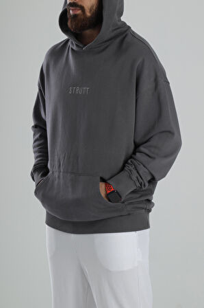 Oversize Füme Hoodie