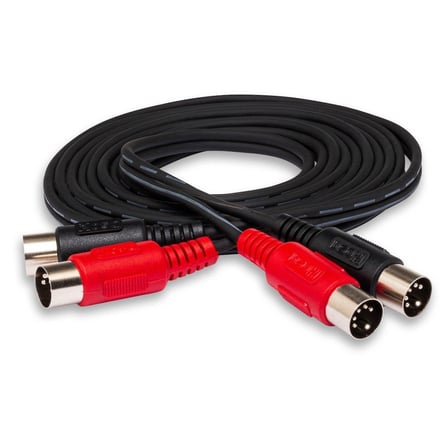 Hosa Çift 5-pin DIN (M) - 5-pin DIN (M) MIDI Kablosu 1 m (MID-201)
