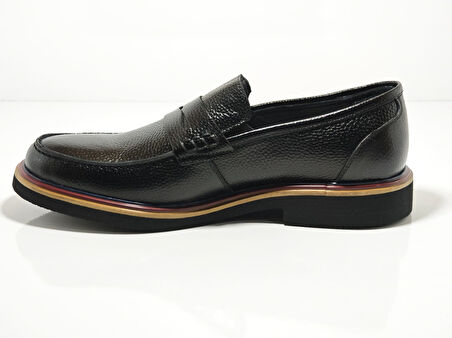 Cem Pekşen Blackheart 201 Siyah Deri Erkek Günlük Casual Ayakkabı