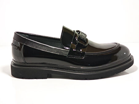 Cem Pekşen Blackheart 2545 Siyah Rugan Deri Erkek Günlük Casual Ayakkabı