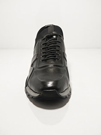 Cem Pekşen Blackheart 1840 Siyah Deri Erkek Casual Ayakkabı