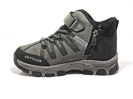 Cem Pekşen Jagulep Füme-Siyah Kürklü Outdoor Çocuk Botu