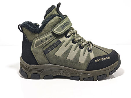 Cem Pekşen Jagulep Haki-Bej Kürklü Outdoor Çocuk Botu