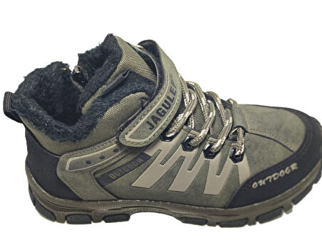 Cem Pekşen Jagulep Haki-Bej Kürklü Outdoor Çocuk Botu