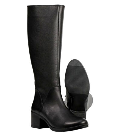 Castleblack 92900-1 Siyah Kadın Kışlık Deri Çizme