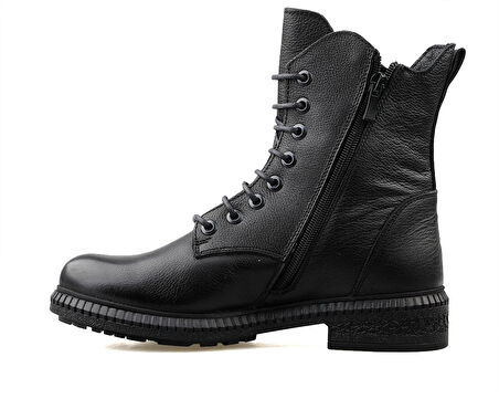 Castleblack 20912-1 Siyah Kadın Kışlık Deri Bot