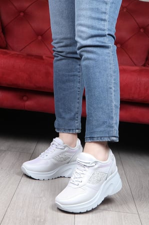 Flet 185 Beyaz Kadın Spor Sneaker