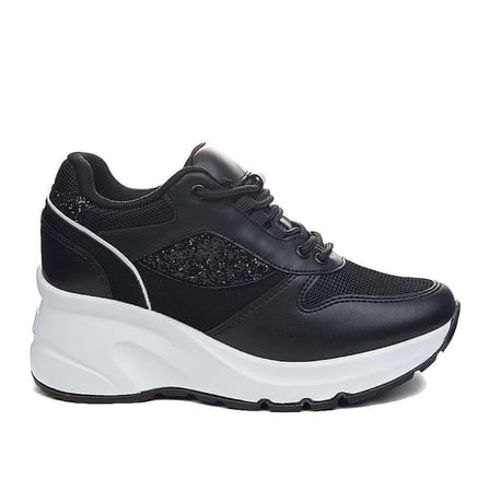 Flet 185 Siyah-Beyaz Kadın Spor Sneaker