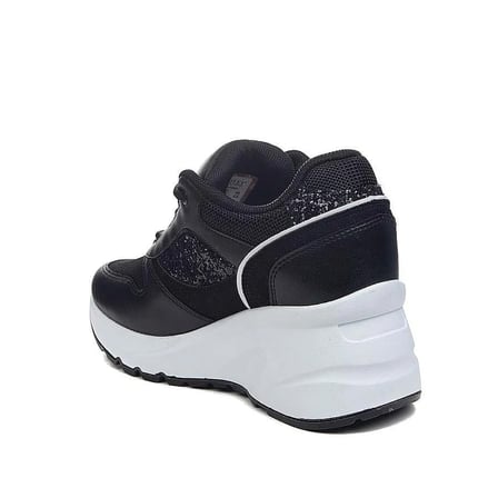 Flet 185 Siyah-Beyaz Kadın Spor Sneaker