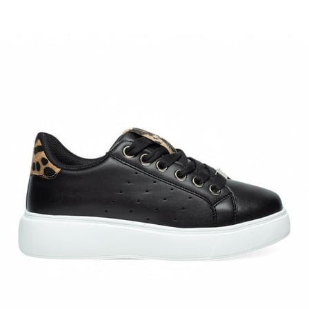 Flet 341 Siyah-Kahve Kadın Spor Sneaker